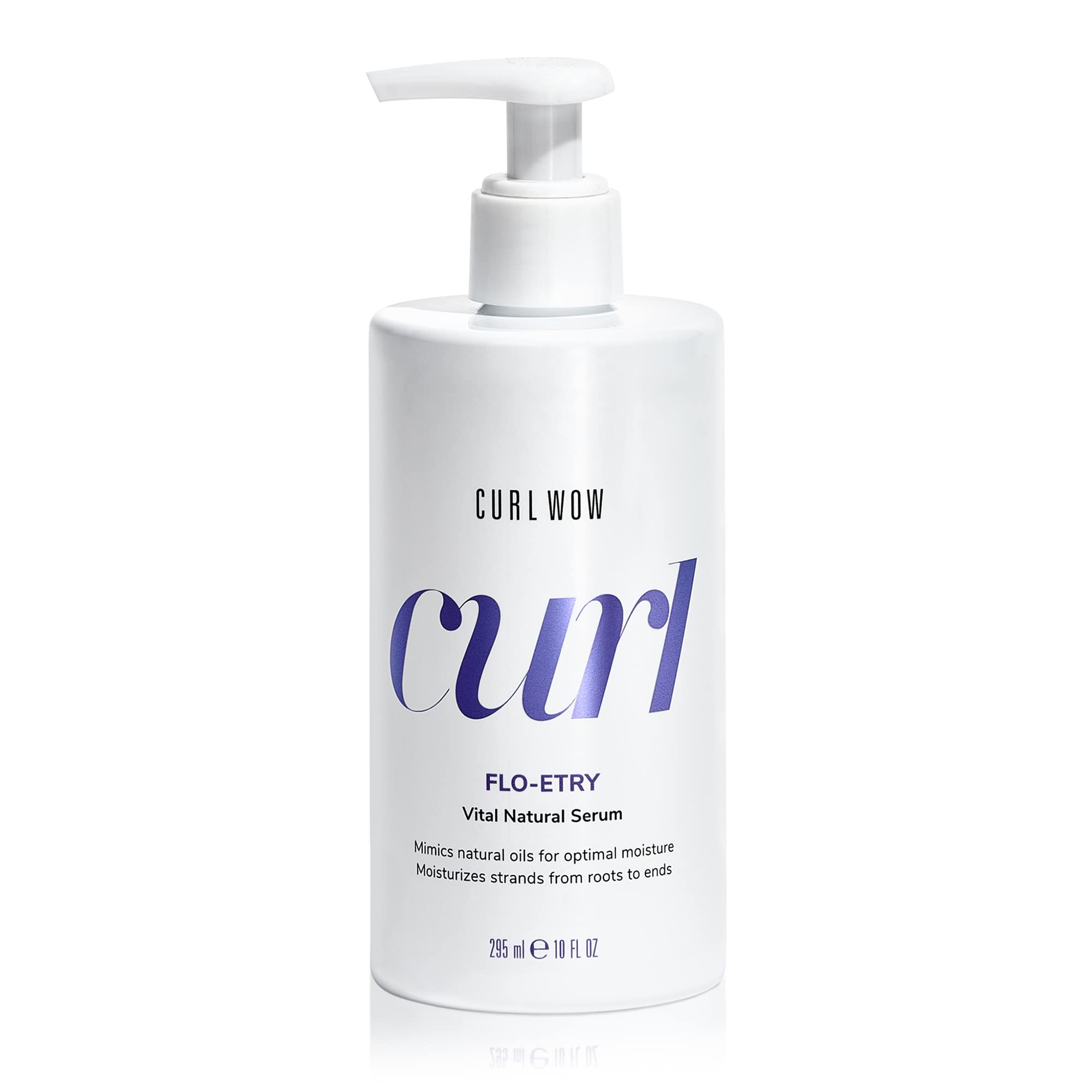 COLOR WOW Curl Wow Flo-etry Vital Natural Serum – Rich-oil blend moisturizes dry, dehydrated strands from root to tip for instantly plump, plush, juicy curls, No weight or greasy feel!